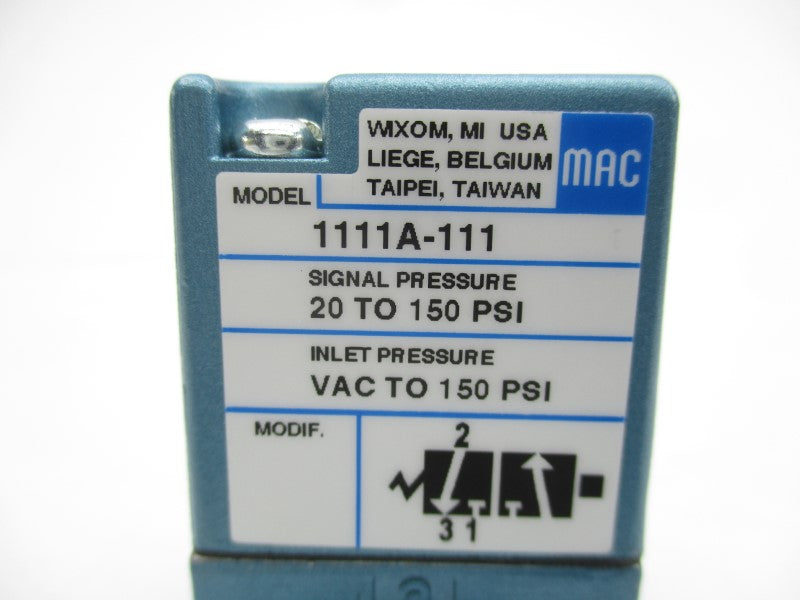MAC 1111A-111CV 20-150PSI NSMP
