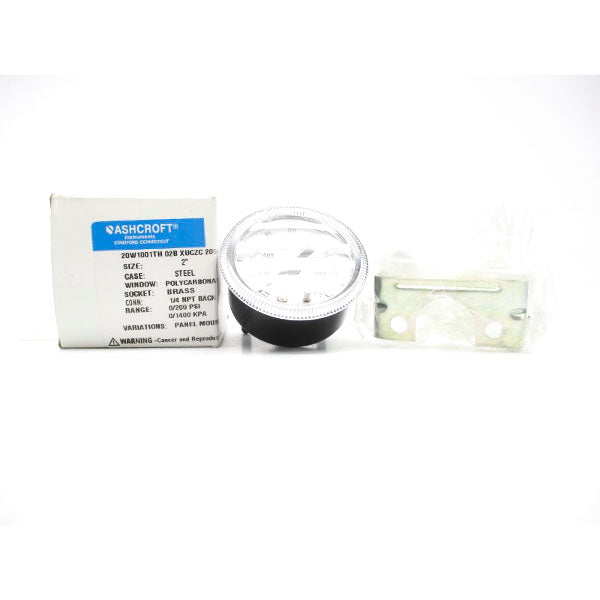 ASHCROFT 20W1001TH02BXUCZC200# 0/200PSI 2" NSMP