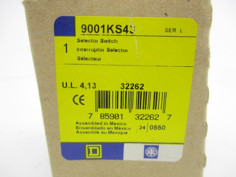 SQUARE D 9001KS43 SER. L (AS PICTURED) NSMP