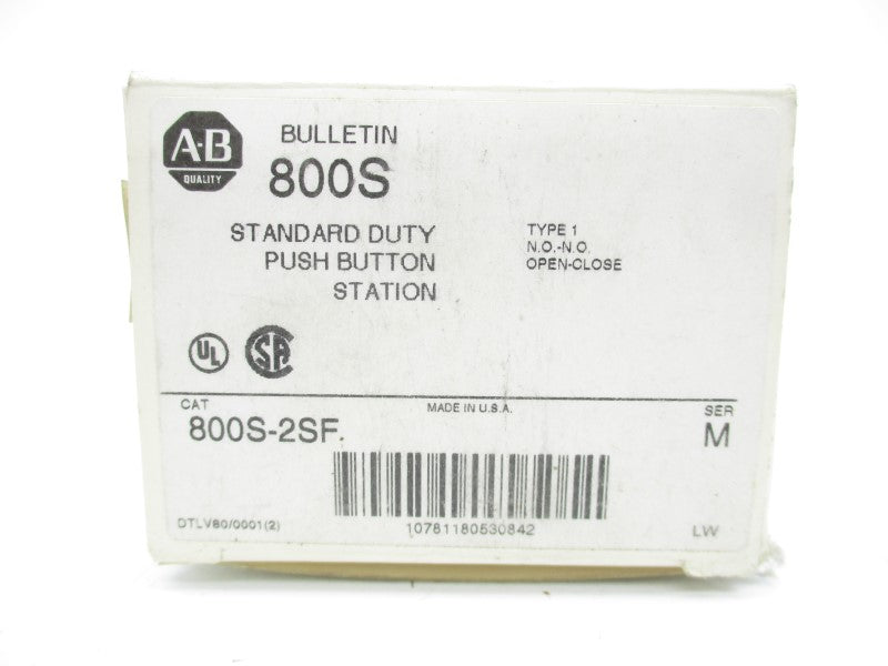 ALLEN BRADLEY 800S-2SF SER. M (WH) NSMP
