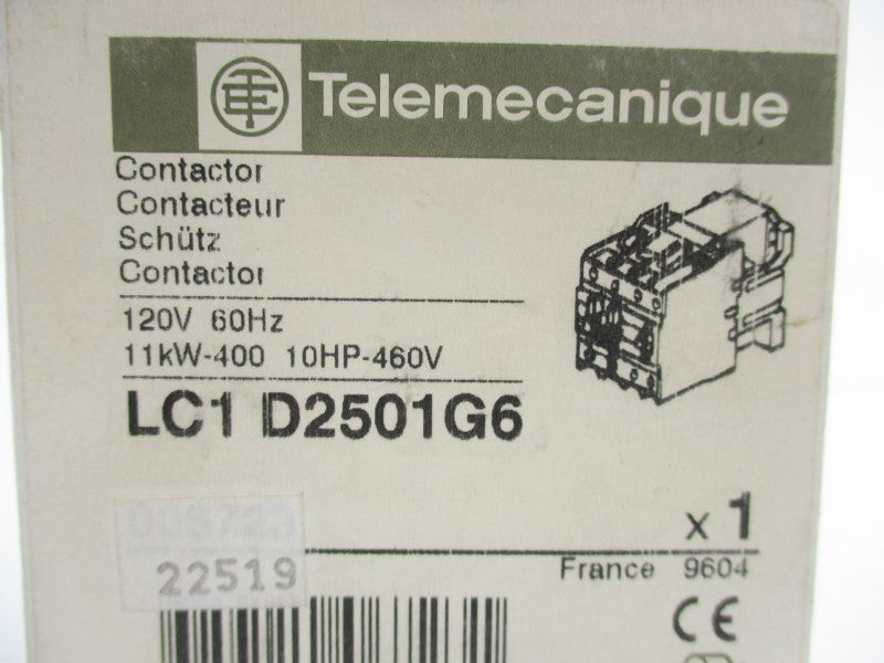 TELEMECANIQUE LC1D2501G6 120V NSMP