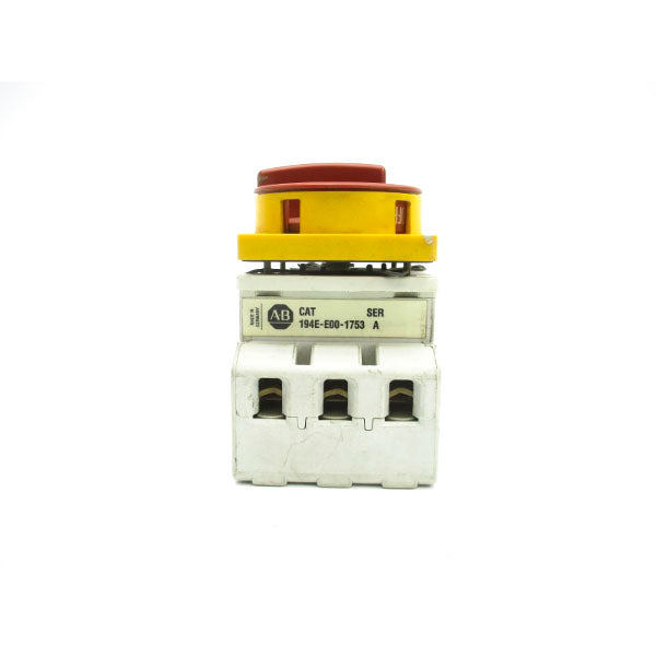 ALLEN BRADLEY 194E-E00-1753 SER. A 220/440V 100A UNMP
