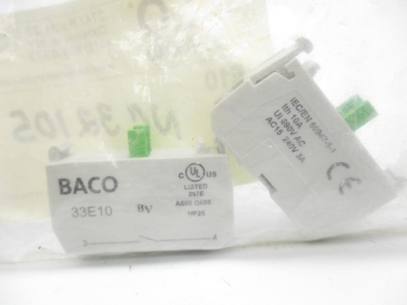 BACO 33E10 240VAC 3A (PKG OF 2) NSMP