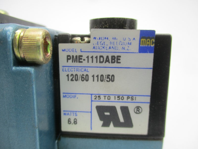 MAC 6511B-000-PM-111DA 110/120V 25-150PSI NSNP