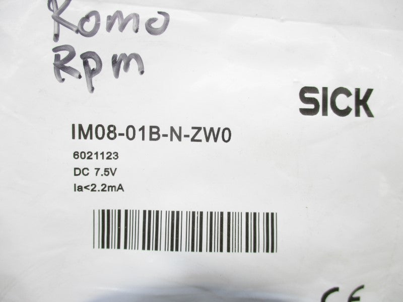 SICK IM08-01B-N-ZW0 6021123 7.5VDC NSMP
