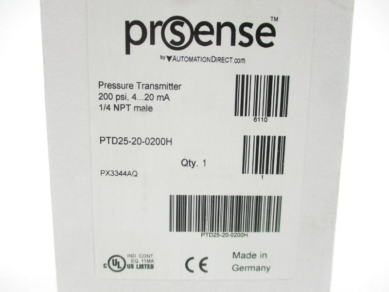 PROSENSE PTD25-20-0200 9.6-32VDC 200PSI 1/4" NSMP