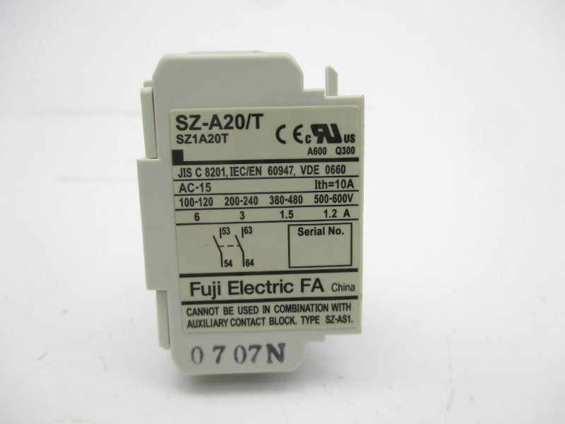 FUJI ELECTRIC SZ-A20/T SZ1A20T 500-600V 1.2A NSNP