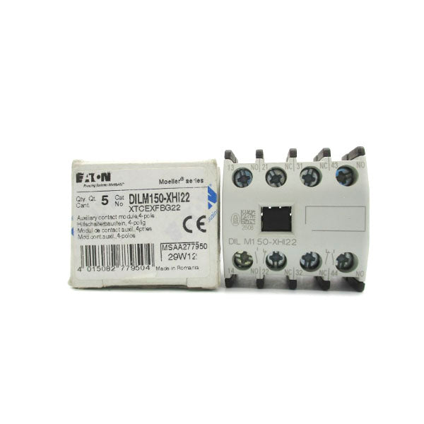 EATON DILM150-XHI22 XTCEXFBG22 600VAC 15A (PKG OF 5) NSMP