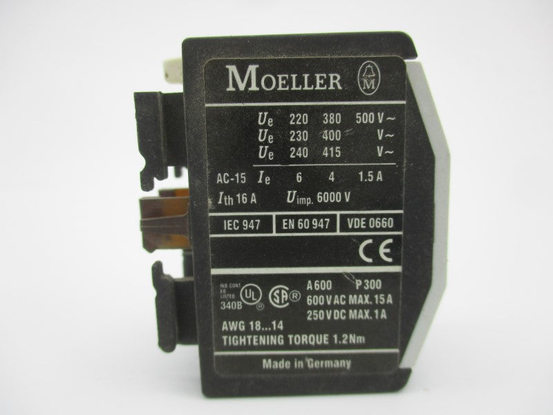 KLOCKNER MOELLER 11DIL 600VAC 15A UNMP