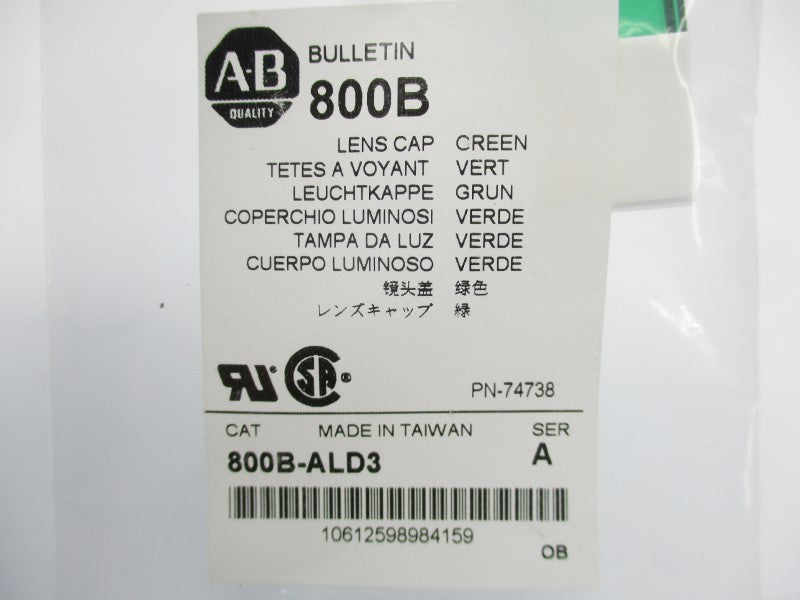 ALLEN BRADLEY 800B-ALD3 SER. A NSMP