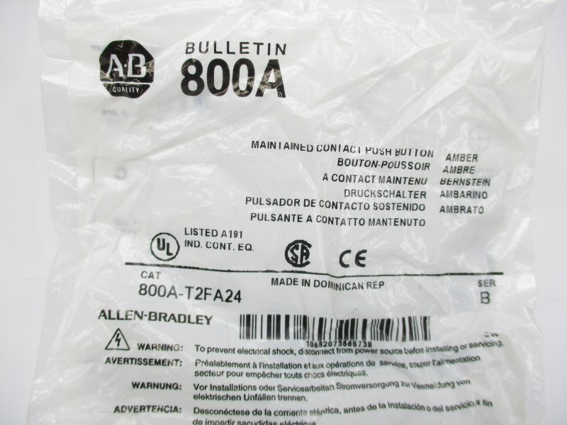 ALLEN BRADLEY 800A-T2FA24 SER. B NSMP