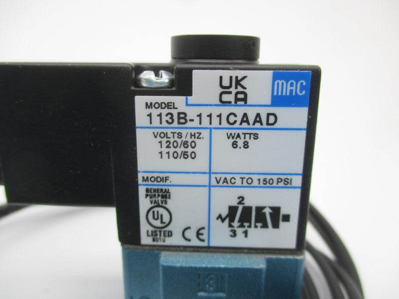 MAC 113B-111CAAD 110/120V 150PSI NSMP