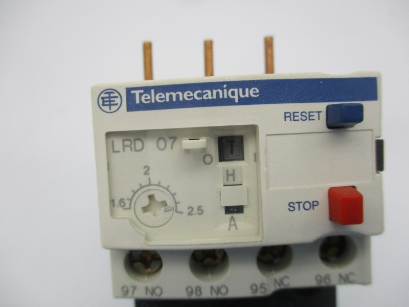 TELEMECANIQUE LRD07 600VAC 1.6-2.5A NSMP