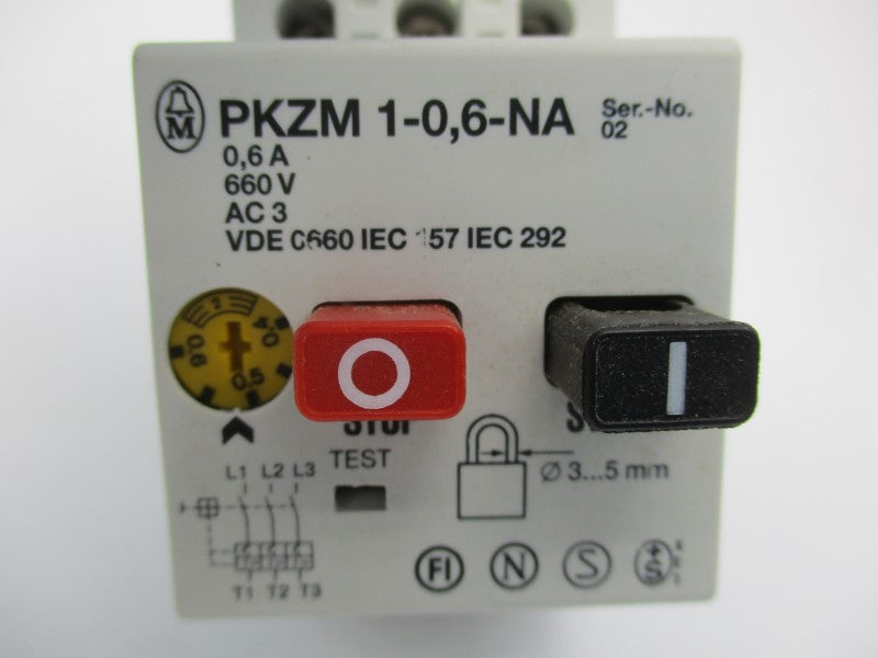 KLOCKNER MOELLER PKZM1-0,6-NA 660VAC 0.4-0.6A NSMP