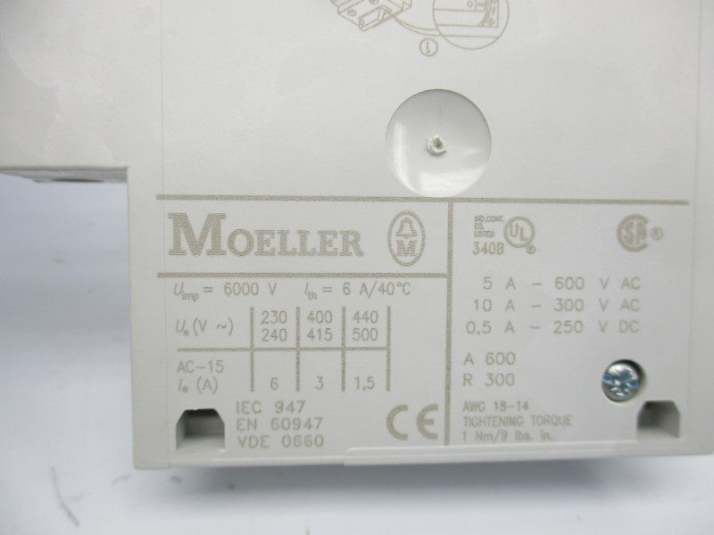 KLOCKNER MOELLER NHI11-PKZ2 600VAC 5A NSMP