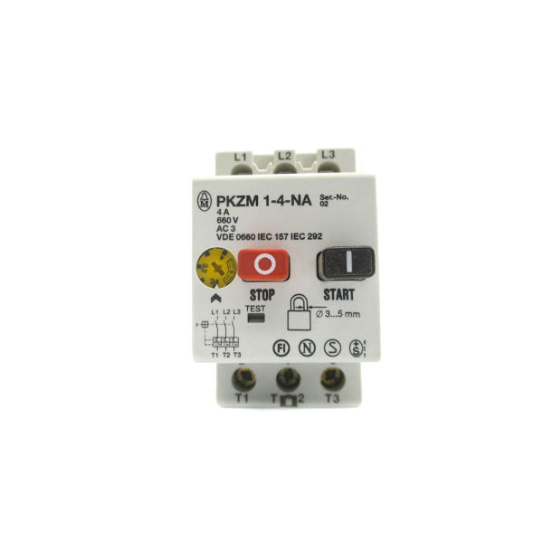 KLOCKNER MOELLER PKZM1-4-NA 660VAC 2.4-4A NSNP