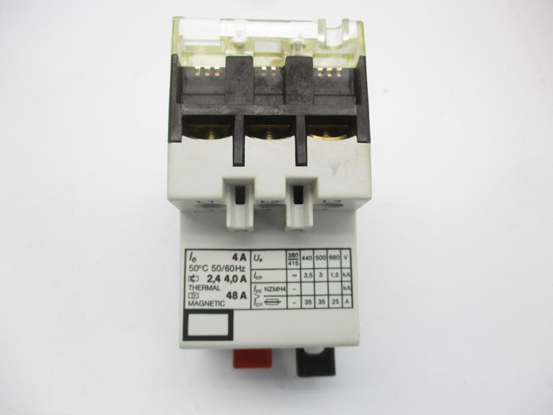 KLOCKNER MOELLER PKZM1-4-NA 660VAC 2.4-4A NSNP