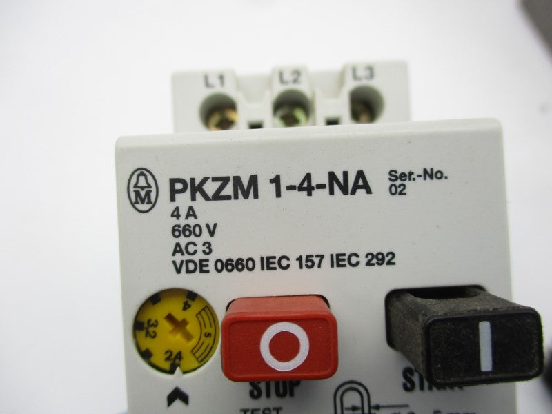 KLOCKNER MOELLER PKZM1-4-NA 660VAC 2.4-4A NSNP