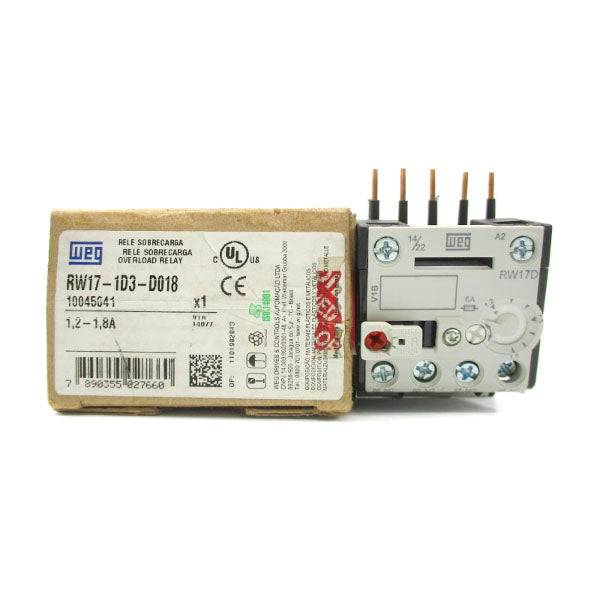 WEG RW17-1D3-D018 600VAC 1.2-1.8A NSMP