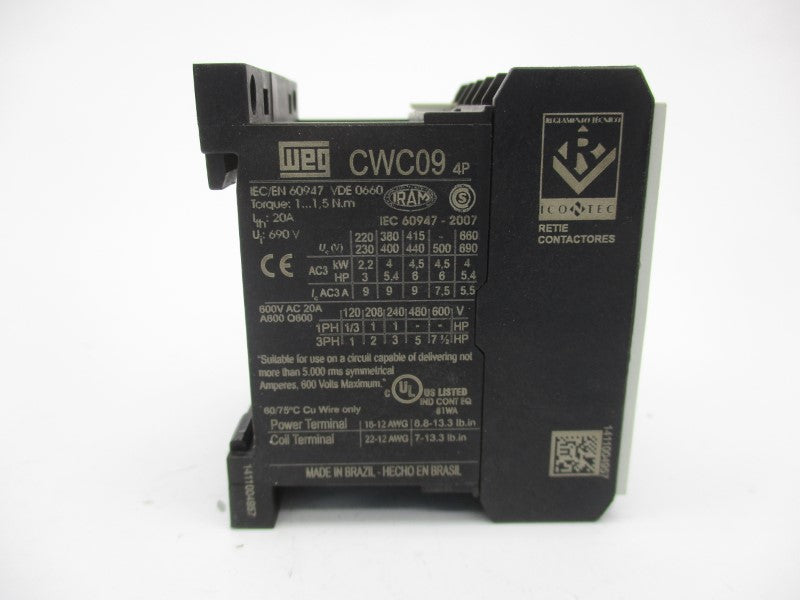 WEG CWC09-00-40V18 110/120V 9A NSMP
