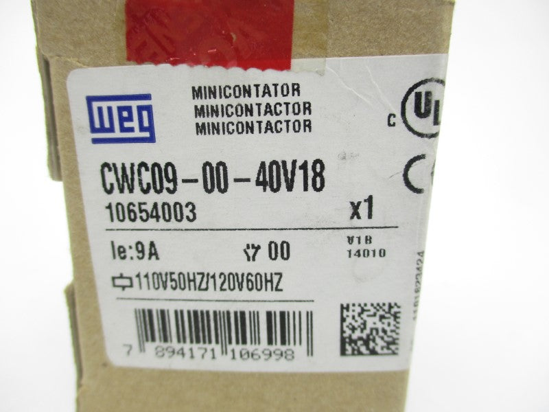 WEG CWC09-00-40V18 110/120V 9A NSMP