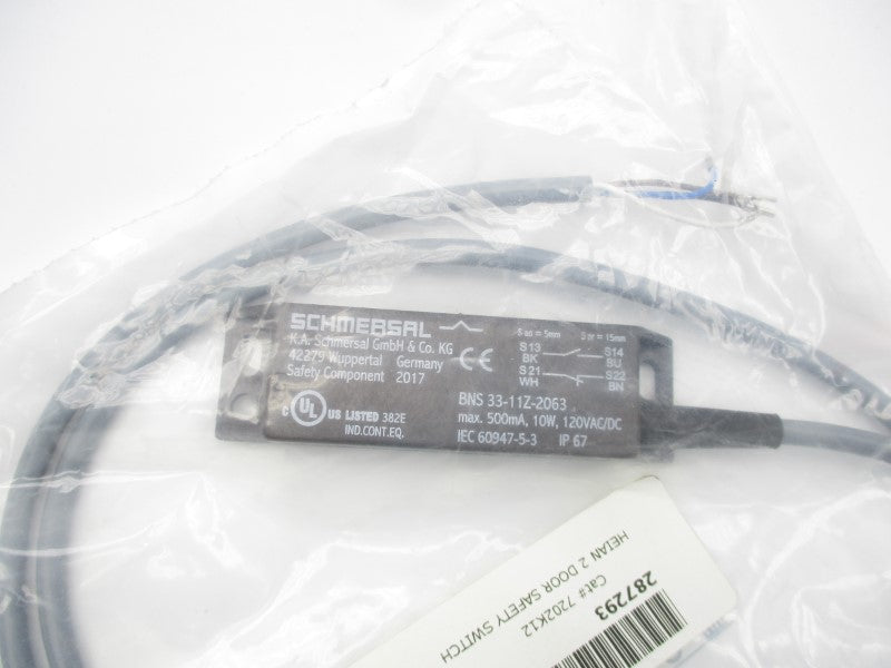 SCHMERSAL BNS33-11Z-2063 101112628 120VAC/DC NSMP