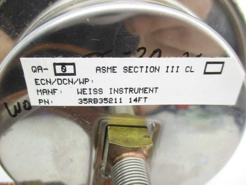 WEISS INSTRUMENT 35RB35211 40-240'F UNMP