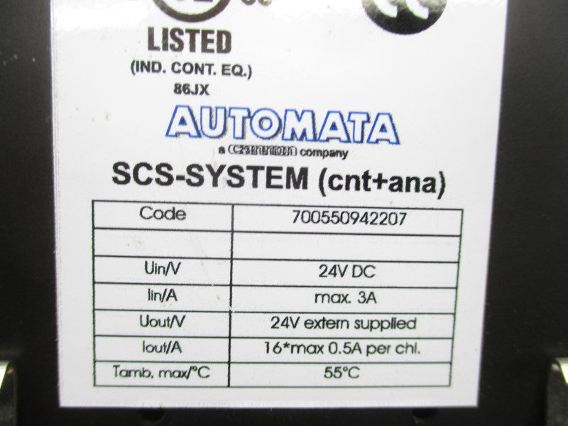 AUTOMATA 70061101 W/ 70061007 24VDC 2A UNMP