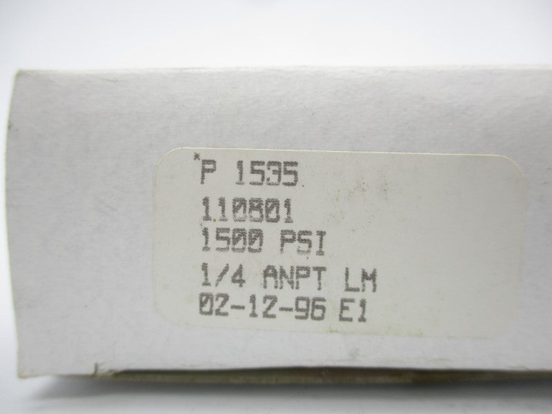 AMETEK 110801 P1535 1500PSI 1/4" NSMP