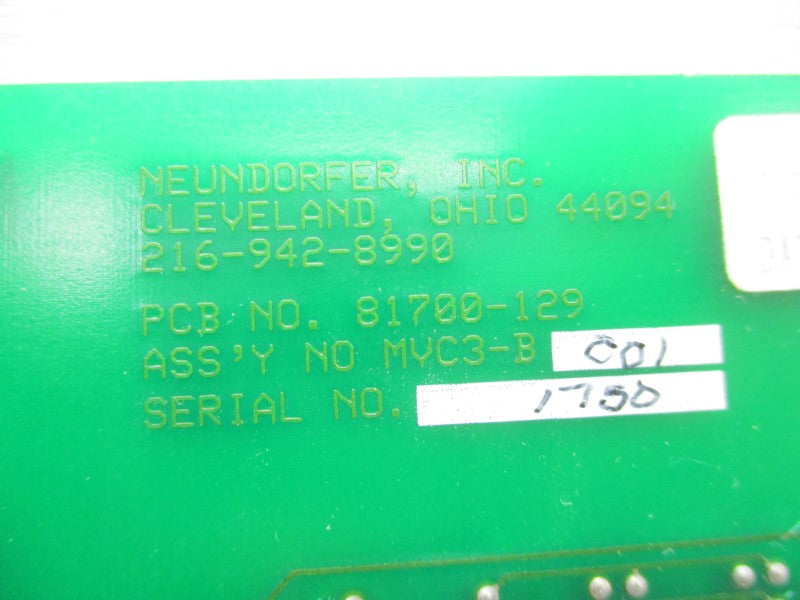 NEUNDORFER MVC3-B001 81700-129 UNMP