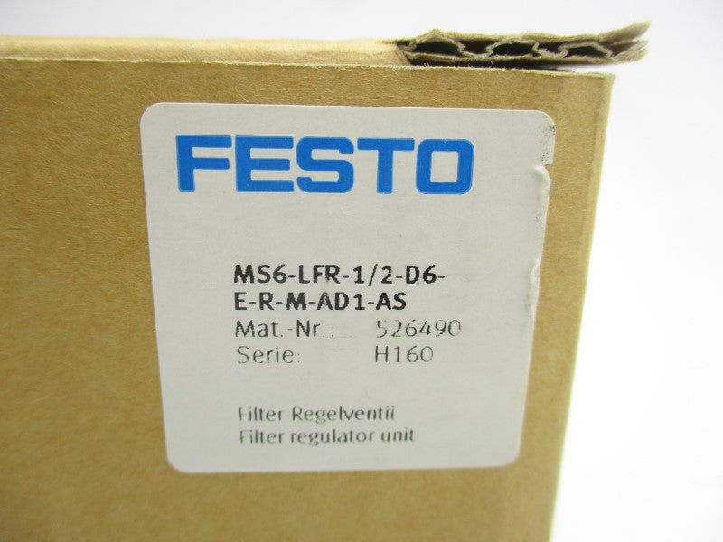 FESTO MS6-LFR-1/2-D6-E-R-M-AD1-AS 526490 300PSI NSMP