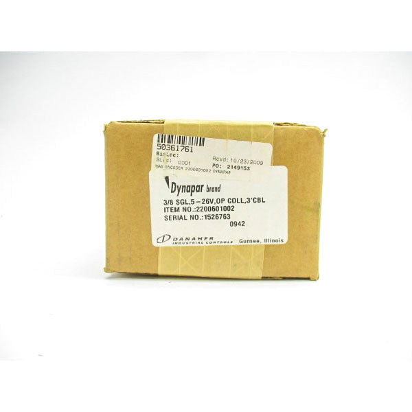 DANAHER 2200601002 5-26V 3/8" NSFS