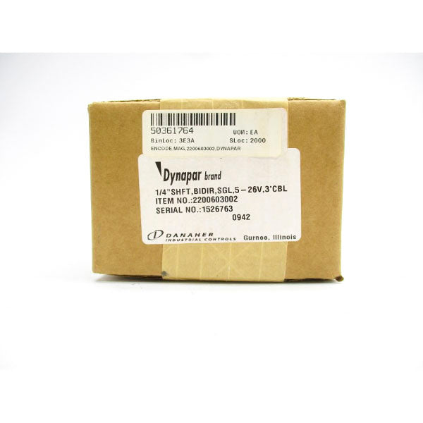 DANAHER 2200603002 5-26V 1/4" NSFS