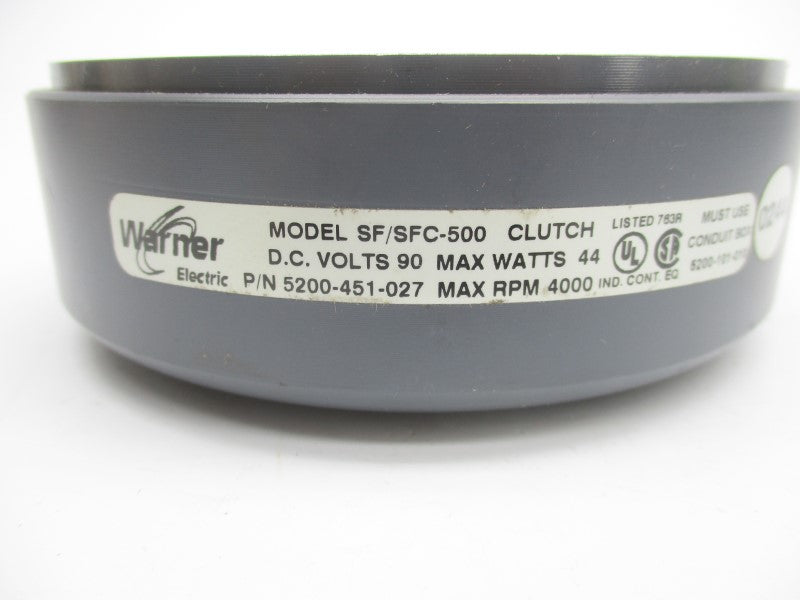 WARNER ELECTRIC 5200-451-027 SF/SFC-500 90V NSNP