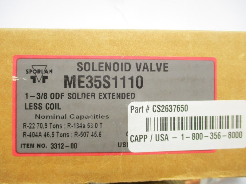 SPORLAN ME35S1110 3312-00 1-3/8" NSMP