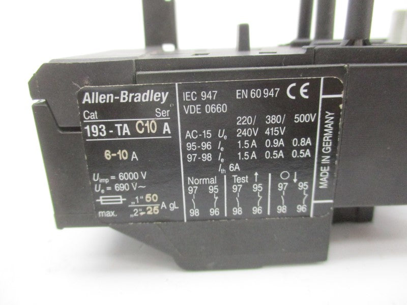 ALLEN BRADLEY 193-TAC10 SER. A 690V 8-10A UNMP