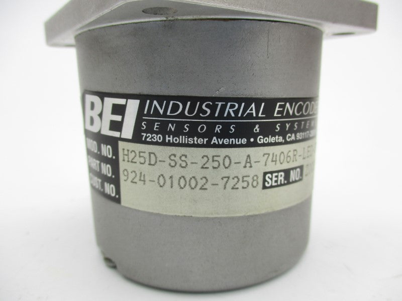 BEI 924-01002-7258 H25D-SS-250-A-7406R-LED-SM16-S 12VDC UNMP