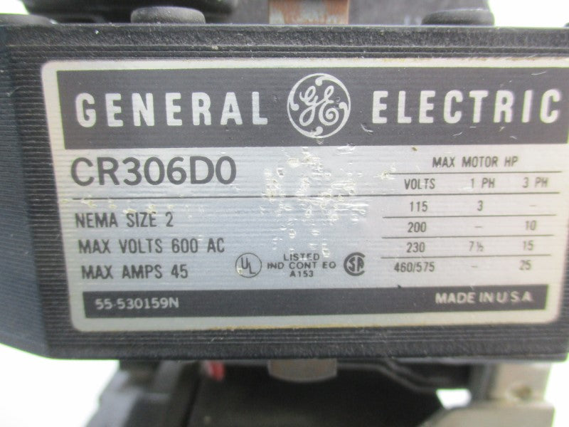 GENERAL ELECTRIC CR3060D0 110/120V 45A UNMP