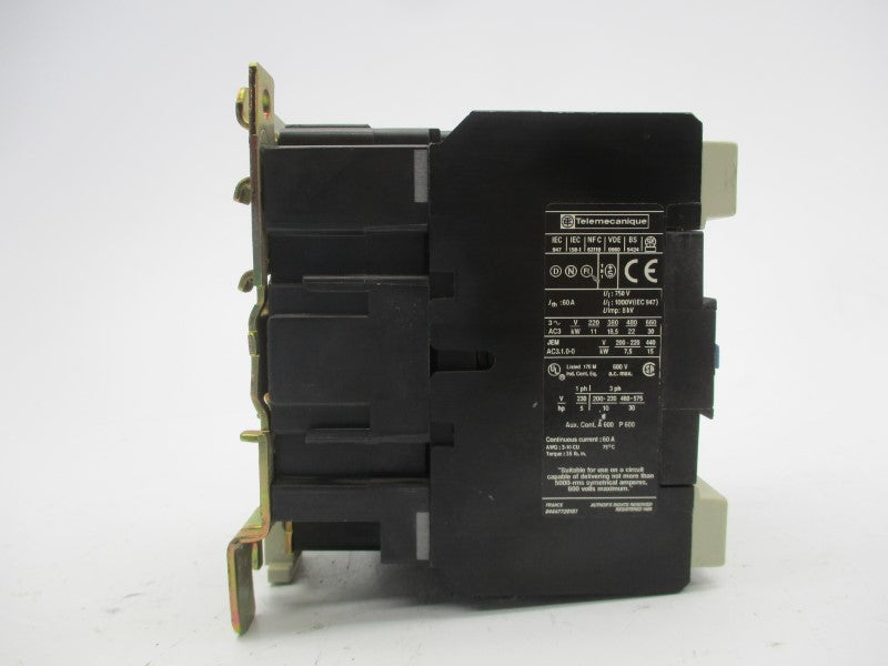TELEMECANIQUE LC1D4011G6 120V (AS PICTURED) UNMP