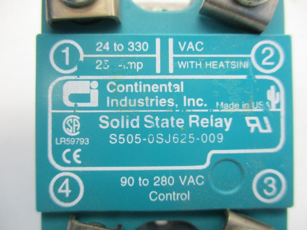 CONTINENTAL INDUSTRIES S505-0SJ625-009 24-330VAC 25A (BLUE) UNMP