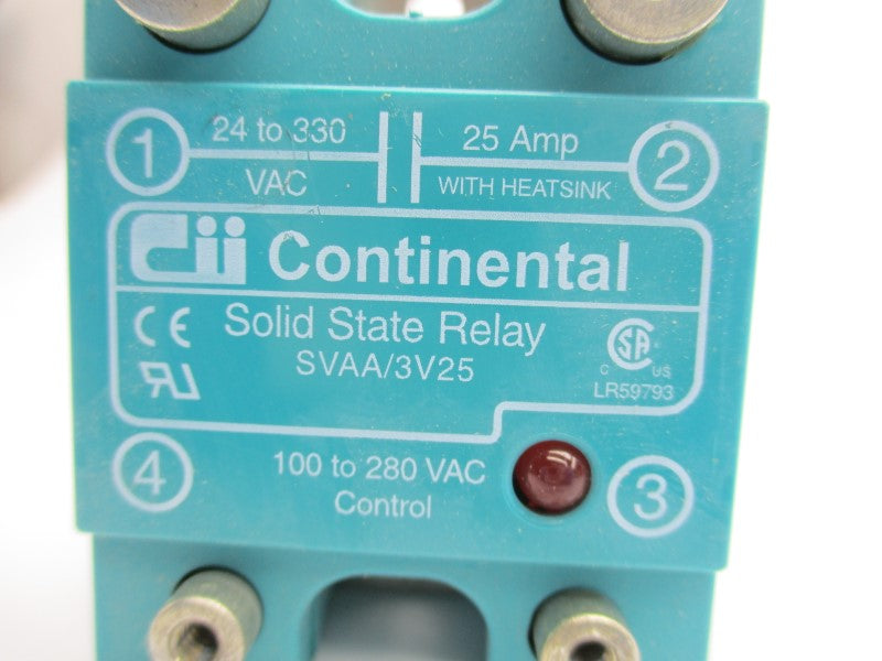 CONTINENTAL INDUSTRIES SVAA/3V25 24-330VAC 25A UNMP