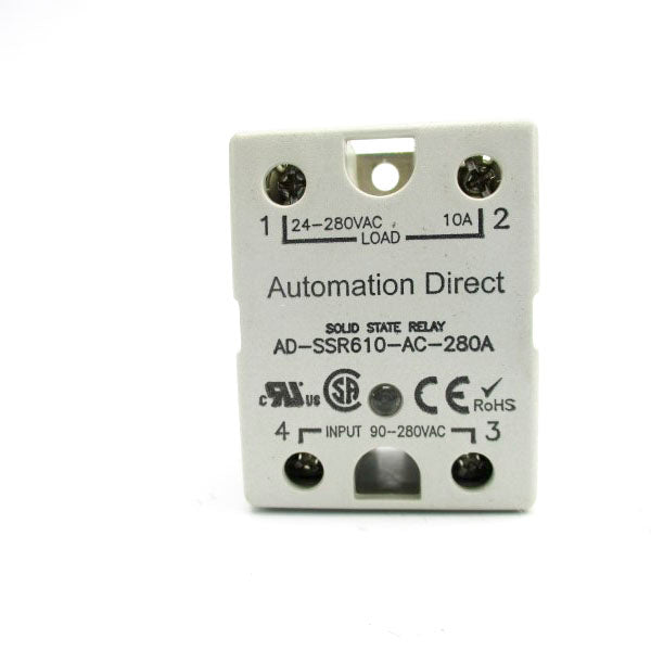 AUTOMATION DIRECT AD-SSR610-AC-280A 90-280VAC 10A UNMP