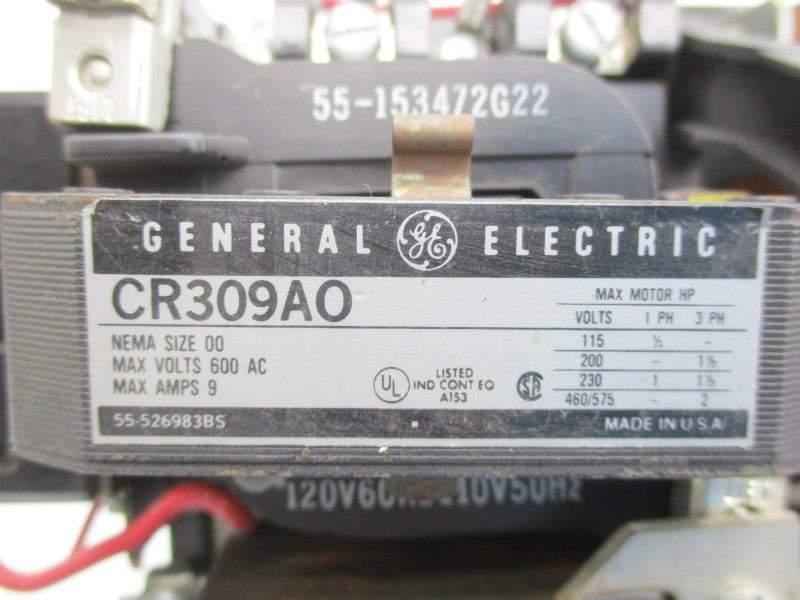 GENERAL ELECTRIC CR309AO 110/120V 9A UNMP