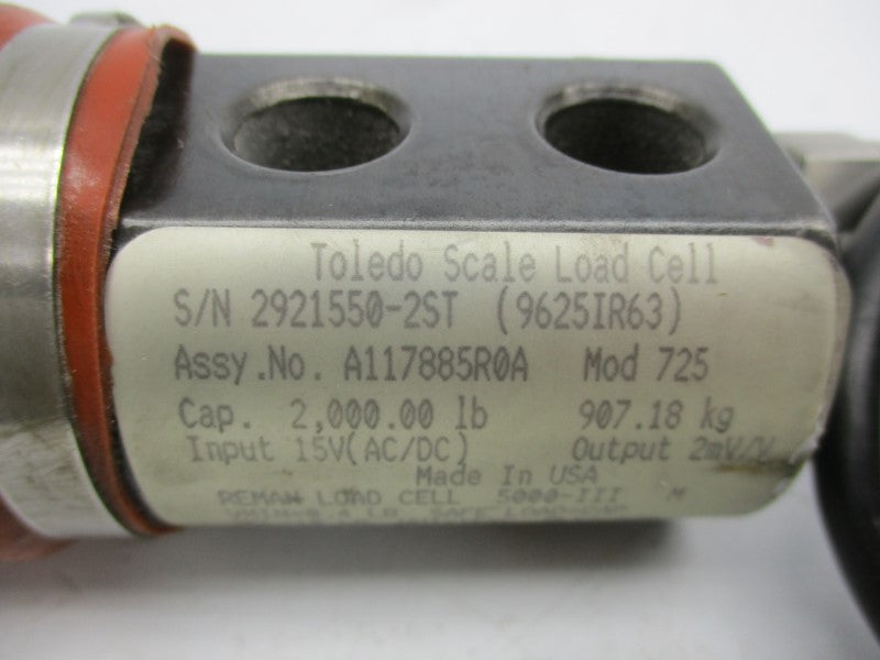 TOLEDO SCALE A117885R0A 725 15VAC/DC UNMP