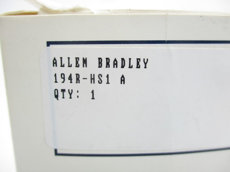 ALLEN BRADLEY 194R-HS1 SER. A NSMP