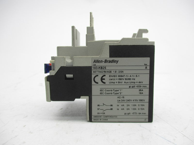 ALLEN BRADLEY 193-KB25 SER. A 690V 1.8-2.5A UNMP