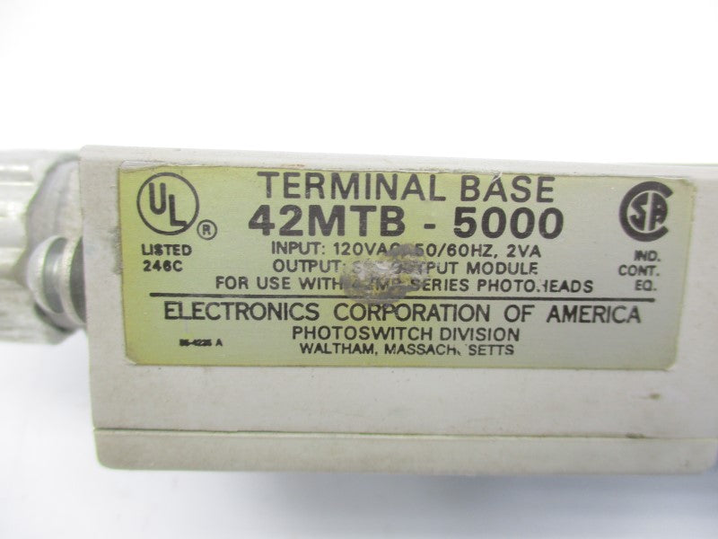 ALLEN BRADLEY 42MRU-5000 SER. B W/ 42MTB-5000 120VAC UNMP