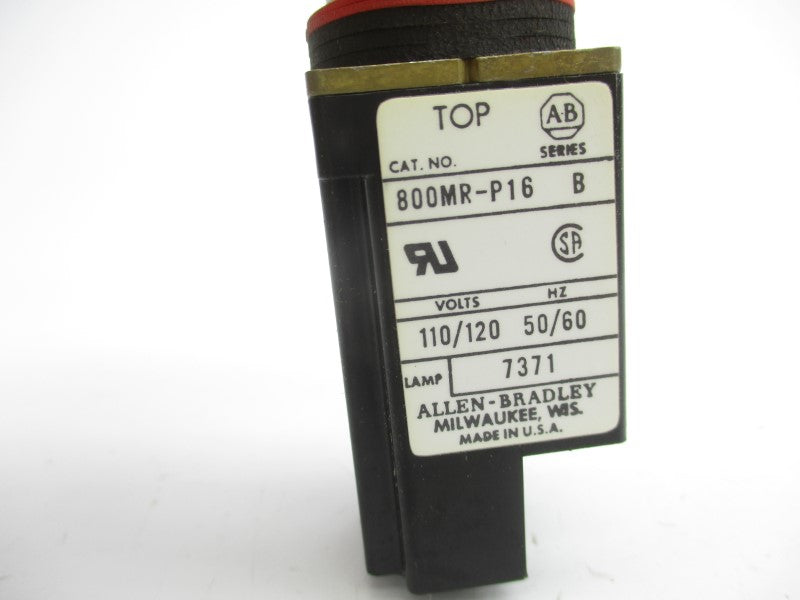 ALLEN BRADLEY 800MR-P16 SER. B 110/120V (AS PICTURED) UNMP