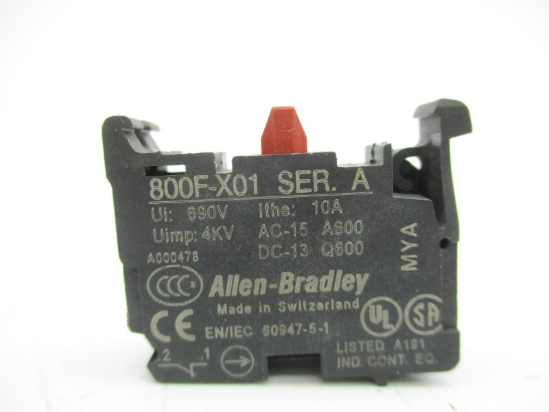 ALLEN BRADLEY 800F-X01 SER. A 690V 10A UNMP