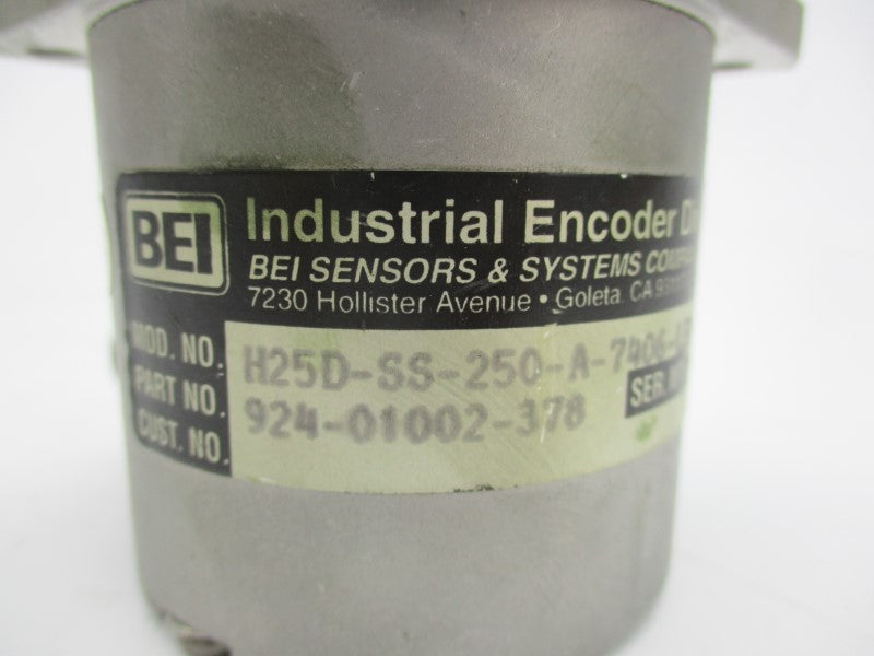 BEI 924-01002-378 H25D-SS-250-A-7406-LED-SM16 5VDC UNMP